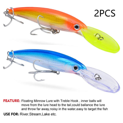 HookUpCo. Floating Fishing Lure for Bass Tackle - HookUpCo.