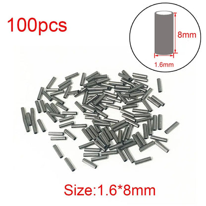 Copper Crimp Sleeves for Fishing Lines - 100pcs - HookUpCo.