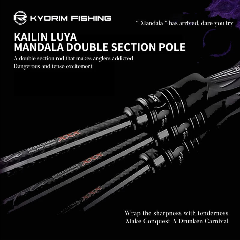 HookUpCo. Kyorim Carbon BASS Rod 2 Sections - HookUpCo.