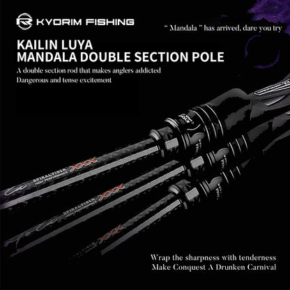 HookUpCo. Kyorim Carbon BASS Rod 2 Sections - HookUpCo.
