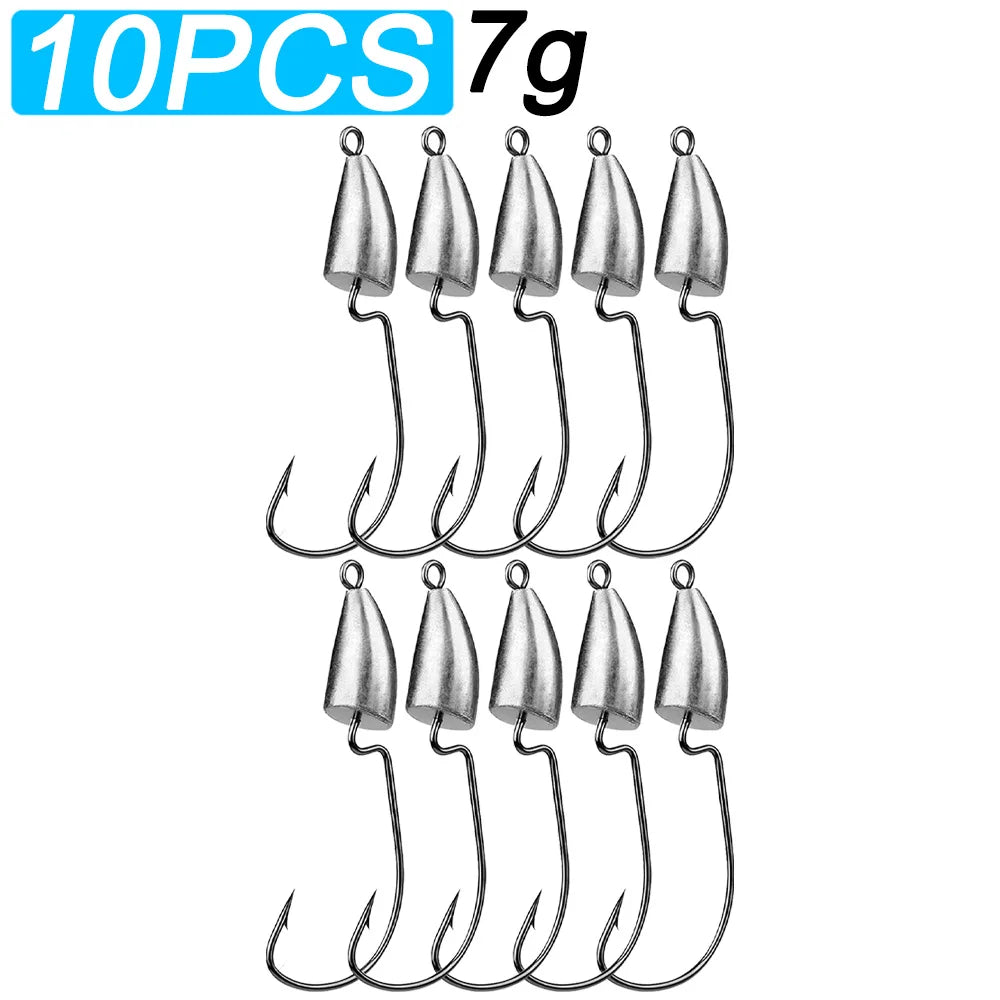 HookUpCo. Metal Jig Heads for Texas Rig Fishing - HookUpCo.
