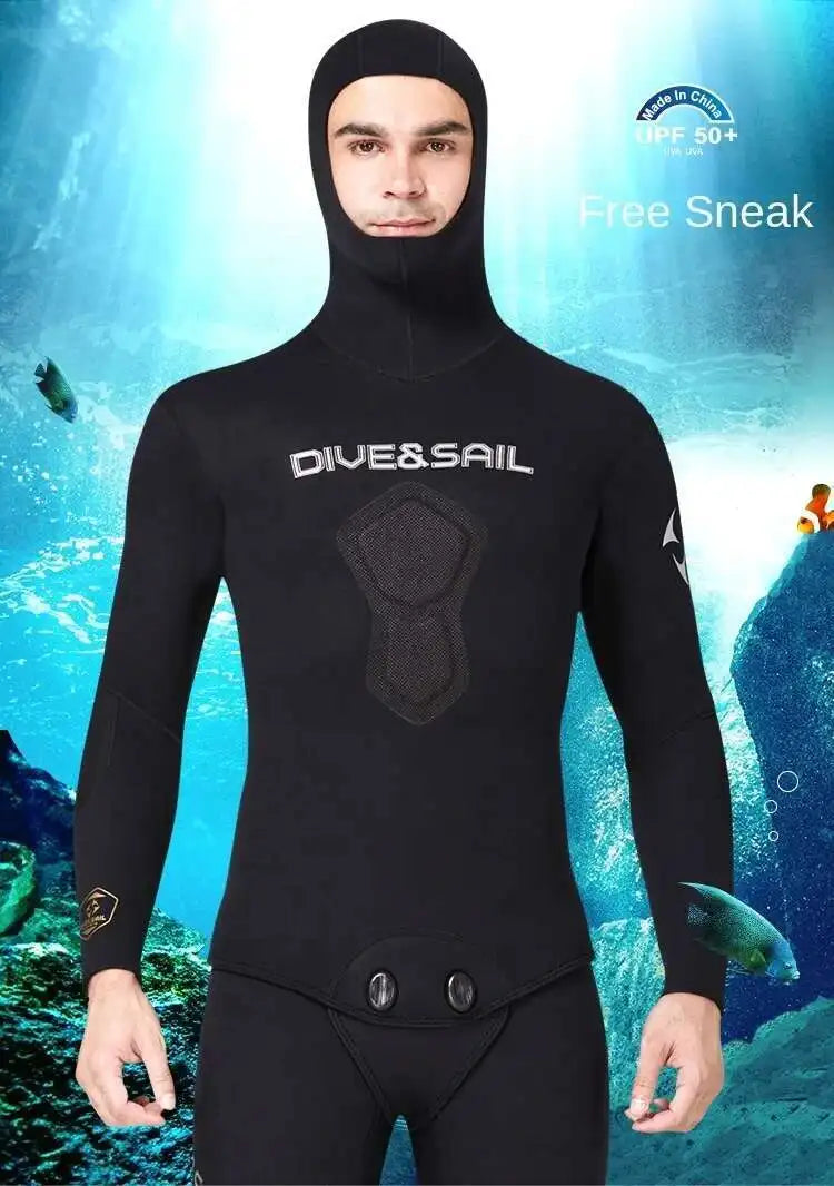 1.5MM CR Neoprene Wetsuit Open Cell Free Diving Suit Camouflage Fullsuit Mens Snorkeling Swimming Spearfishing Wetsuit