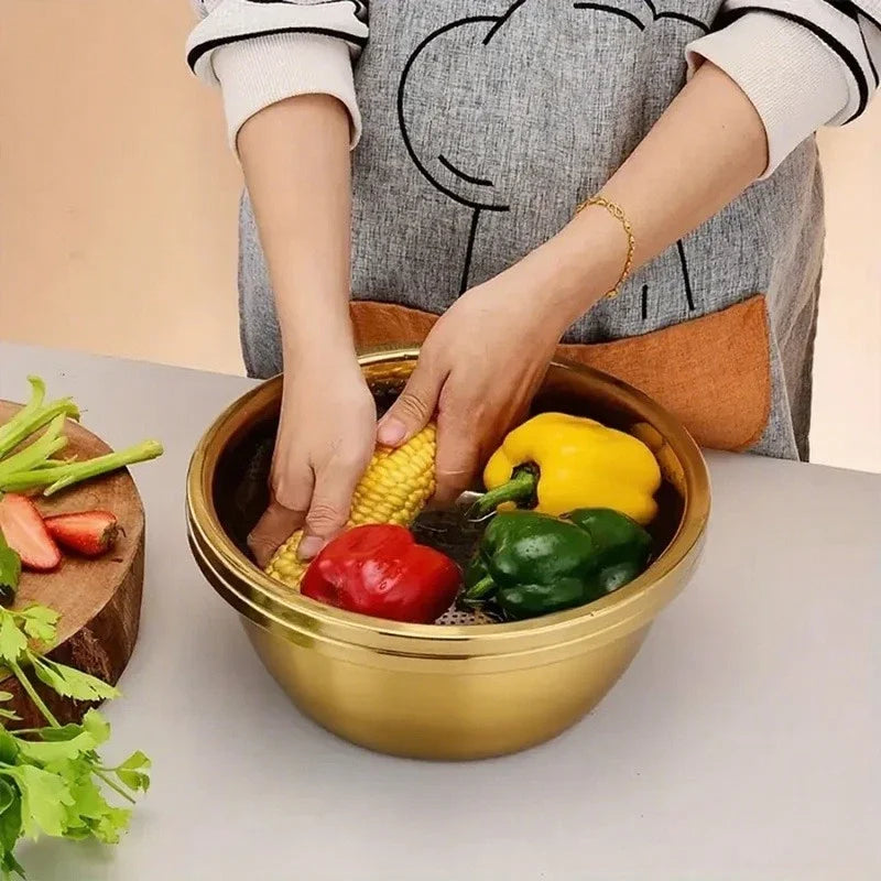 Stainless Steel Strainer Steamer Set