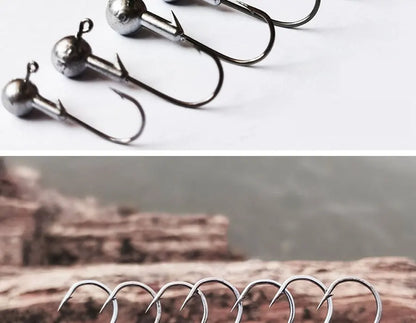 Versatile Jig Head Hooks for Fishing - Multiple Sizes Available