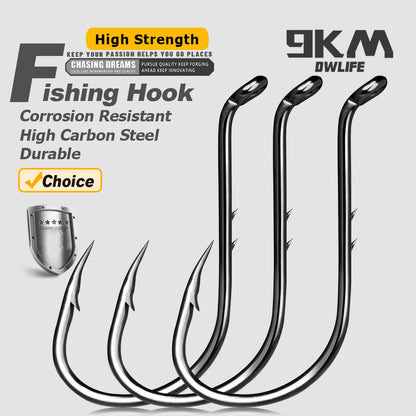 High Carbon Steel Fishing Baitholder Hooks 50-200 Pcs Set