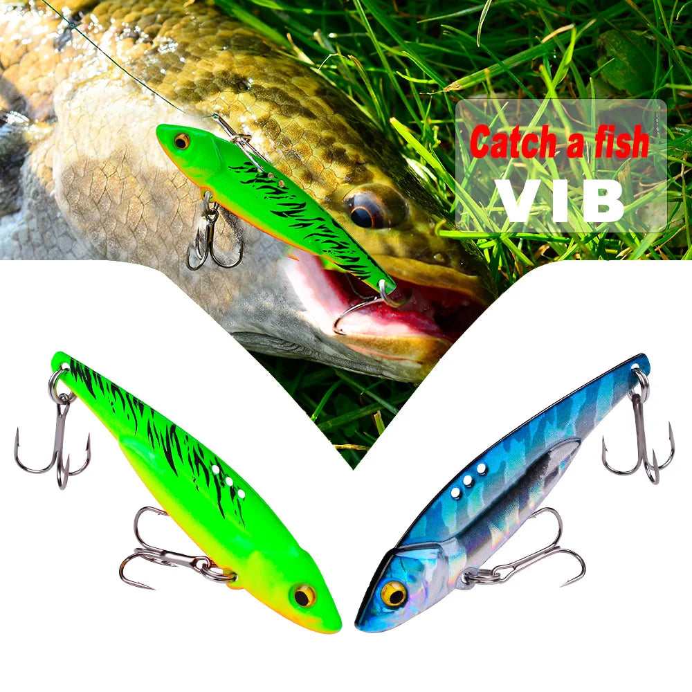 HookUpCo. Vibrating Spoon Bass Fishing Lure - HookUpCo.