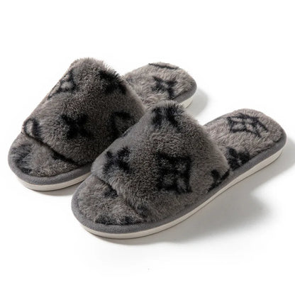Luxurious Fuzzy Fur Slippers for Cozy Indoor Comfort