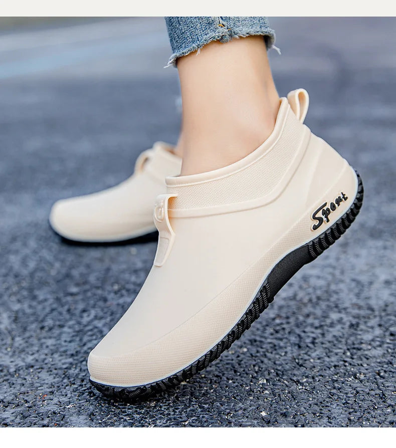 Waterproof Casual Short Tube Rain Boots for Women