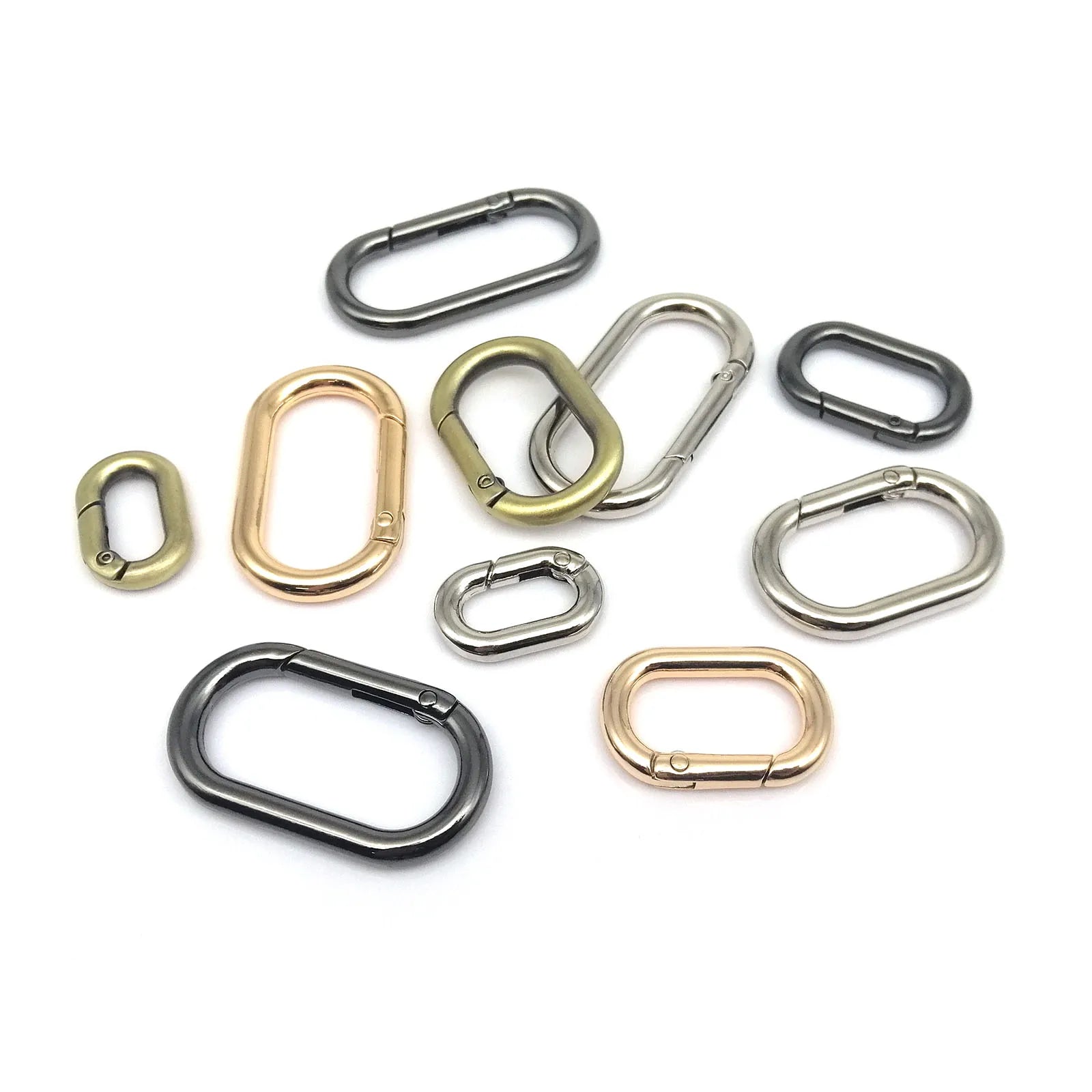 HookUpCo. Openable Leather Bag Clip Keyring - HookUpCo.