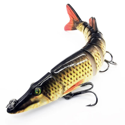 HookUpCo. Multi-Jointed Fishing Lures for Bass