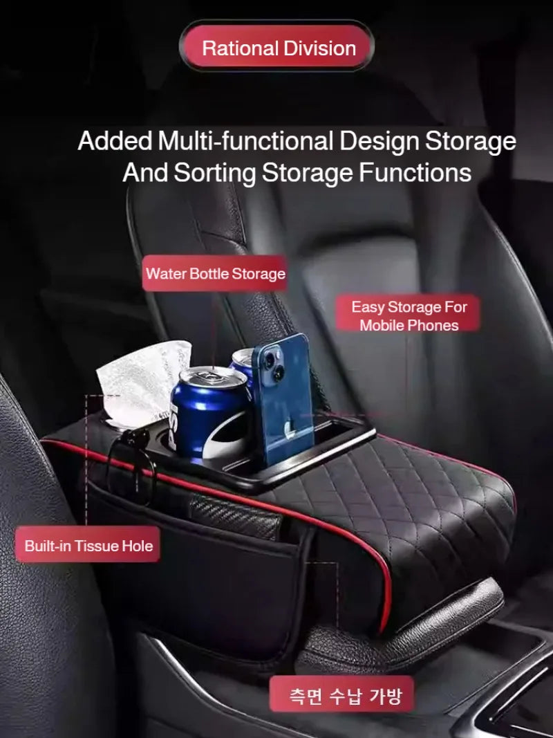HookUpCo. Multifunctional Car Armrest Storage Box - HookUpCo.