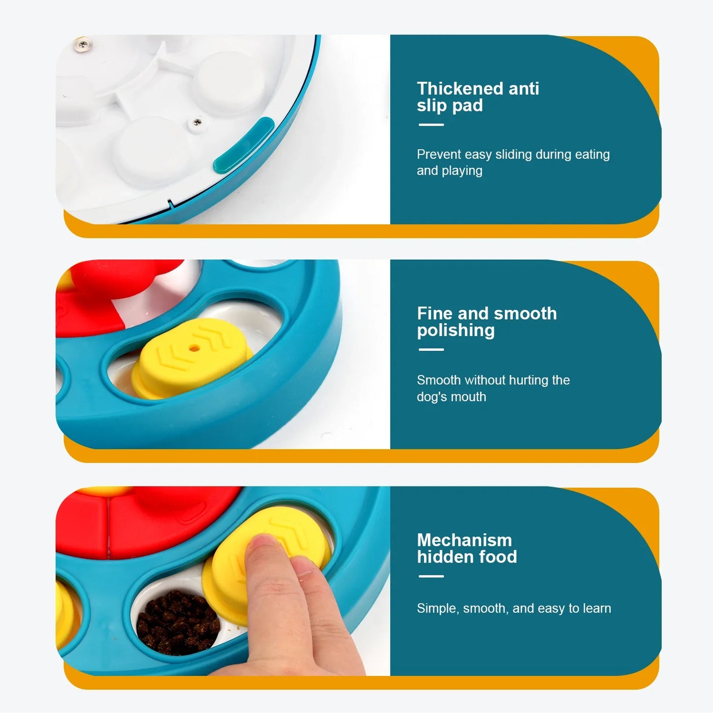 HookUpCo. Interactive Dog Puzzle Feeder Toy