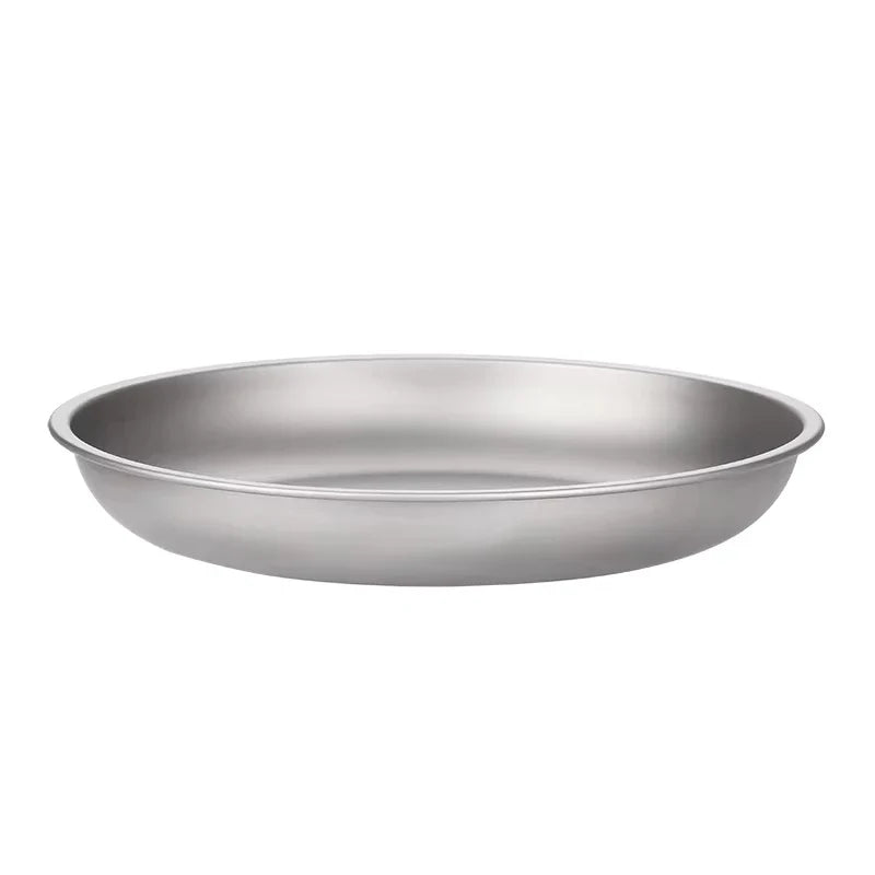 HookUpCo. Ultralight Titanium Camping Plate - 220mm Size