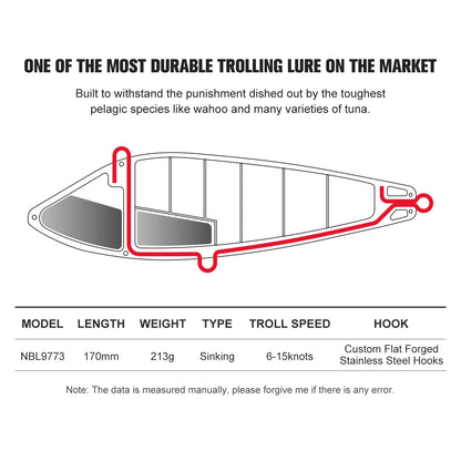 HookUpCo. High-Speed Trolling Lure for Big Game - HookUpCo.