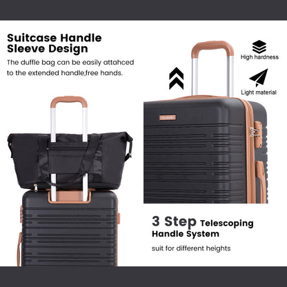 HookUpCo. 5-Piece Travel Luggage Set