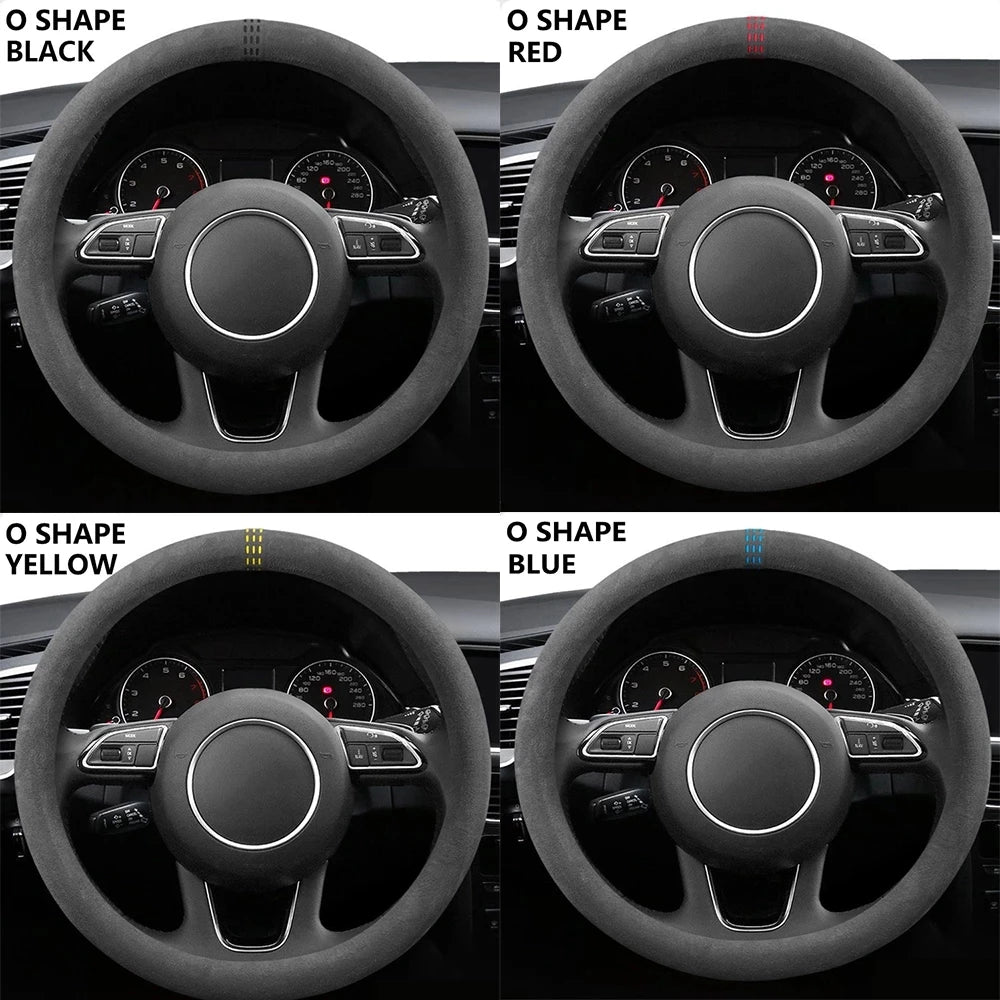 HookUpCo. Breathable Cowhide Suede Steering Cover - HookUpCo.