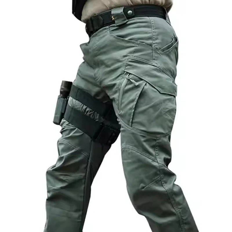 Premium Tactical Cargo Pants Men's Casual Outdoor Climbing Hiking Camping Multi-Pocket Long Pants