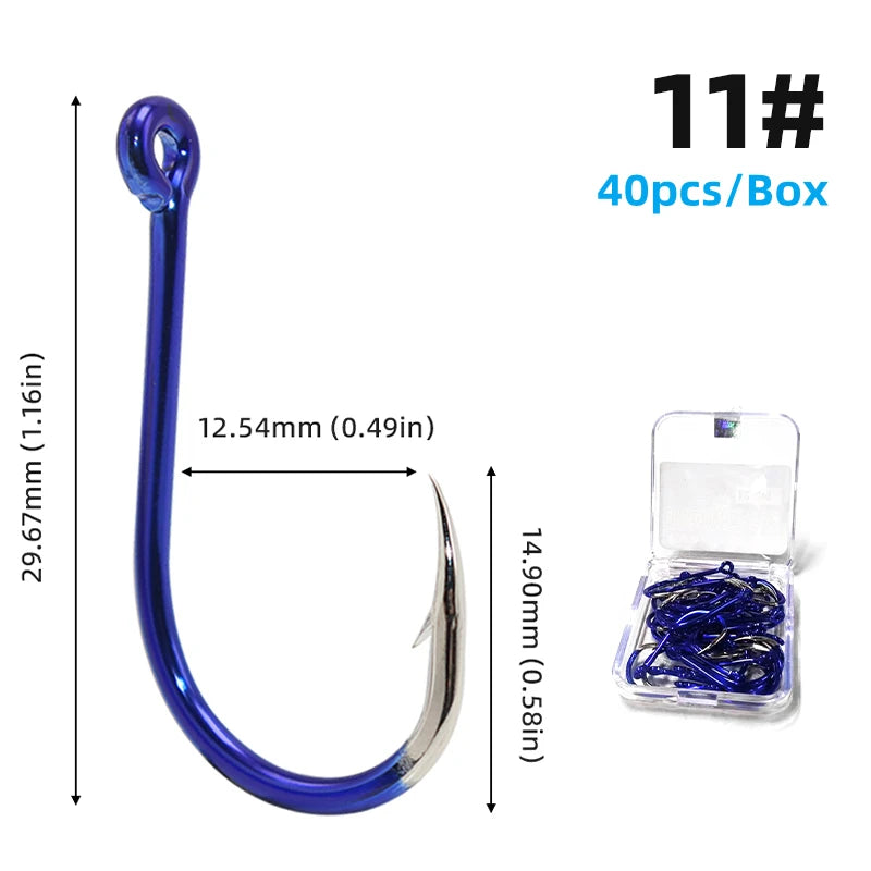 HookUpCo. High Carbon Steel Fishing Hooks Set - HookUpCo.