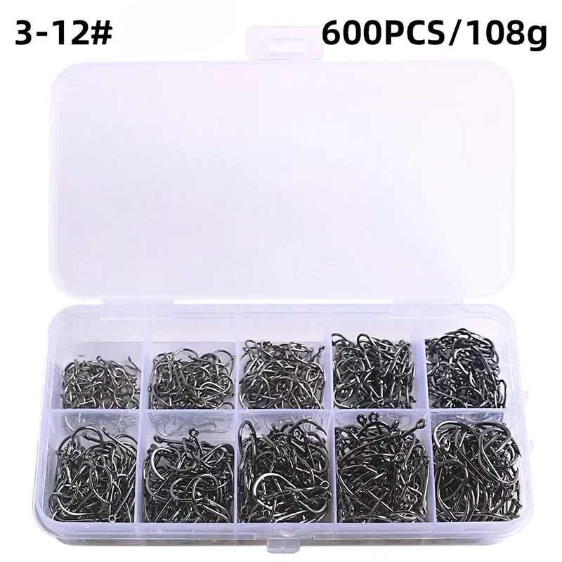 Carbon Steel Fishing Hooks in Bulk 50-1600 PCS - HookUpCo. - HookUpCo.