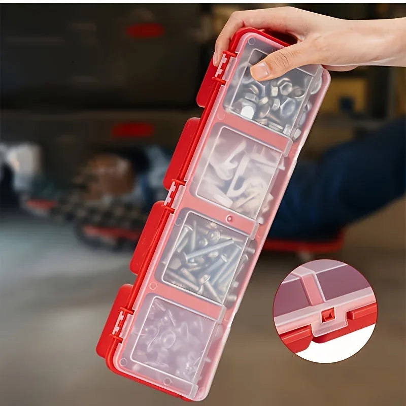 HookUpCo. Multi-Compartment Organizer Box for Small Parts
