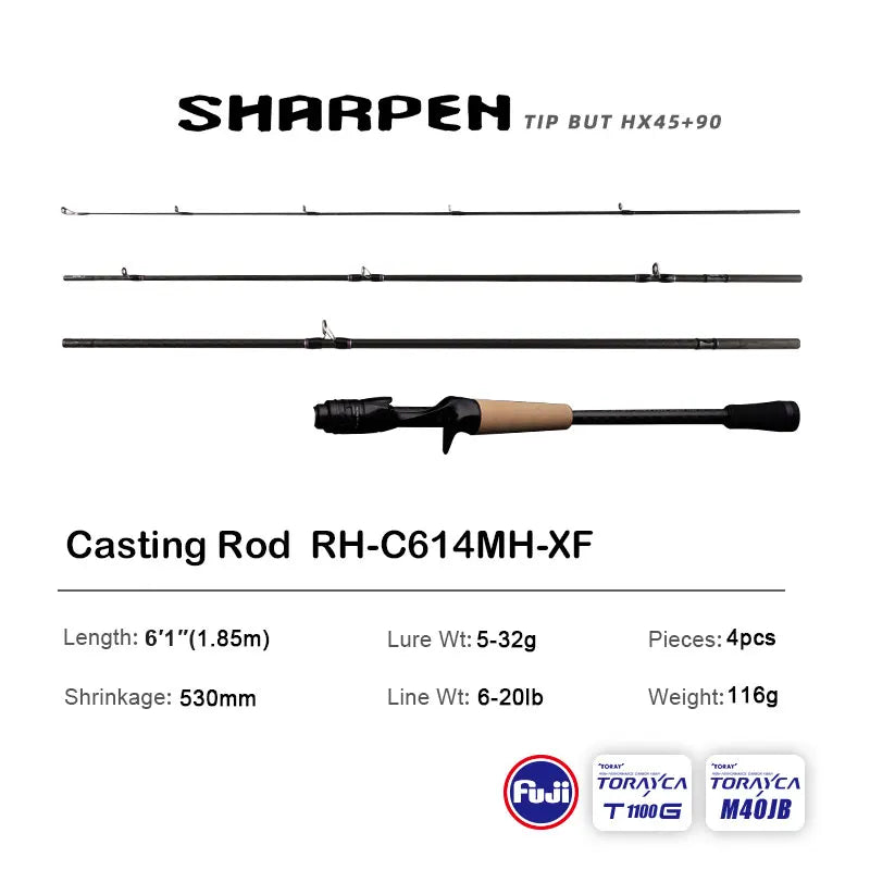 HookUpCo. PureLure Spinning Rod for Bass Fishing - HookUpCo.