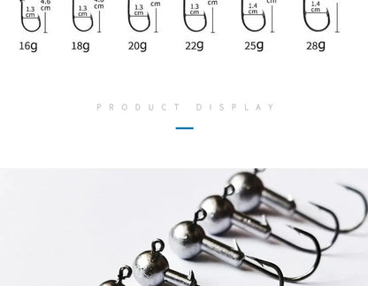Versatile Jig Head Hooks for Fishing - Multiple Sizes Available