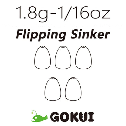 Tungsten Bullet Sinkers for Texas Carolina Rig Fishing