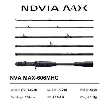 HookUpCo. 8FT Tubular Tip Fishing Rod for Squid