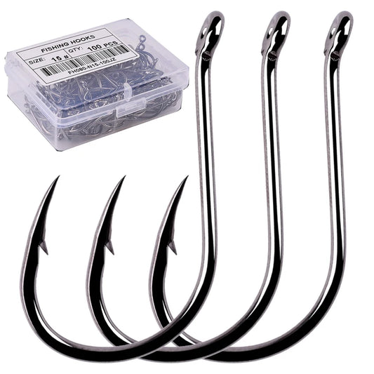 HookUpCo. 100pcs Circle Carp Fishing Hook Set - HookUpCo.