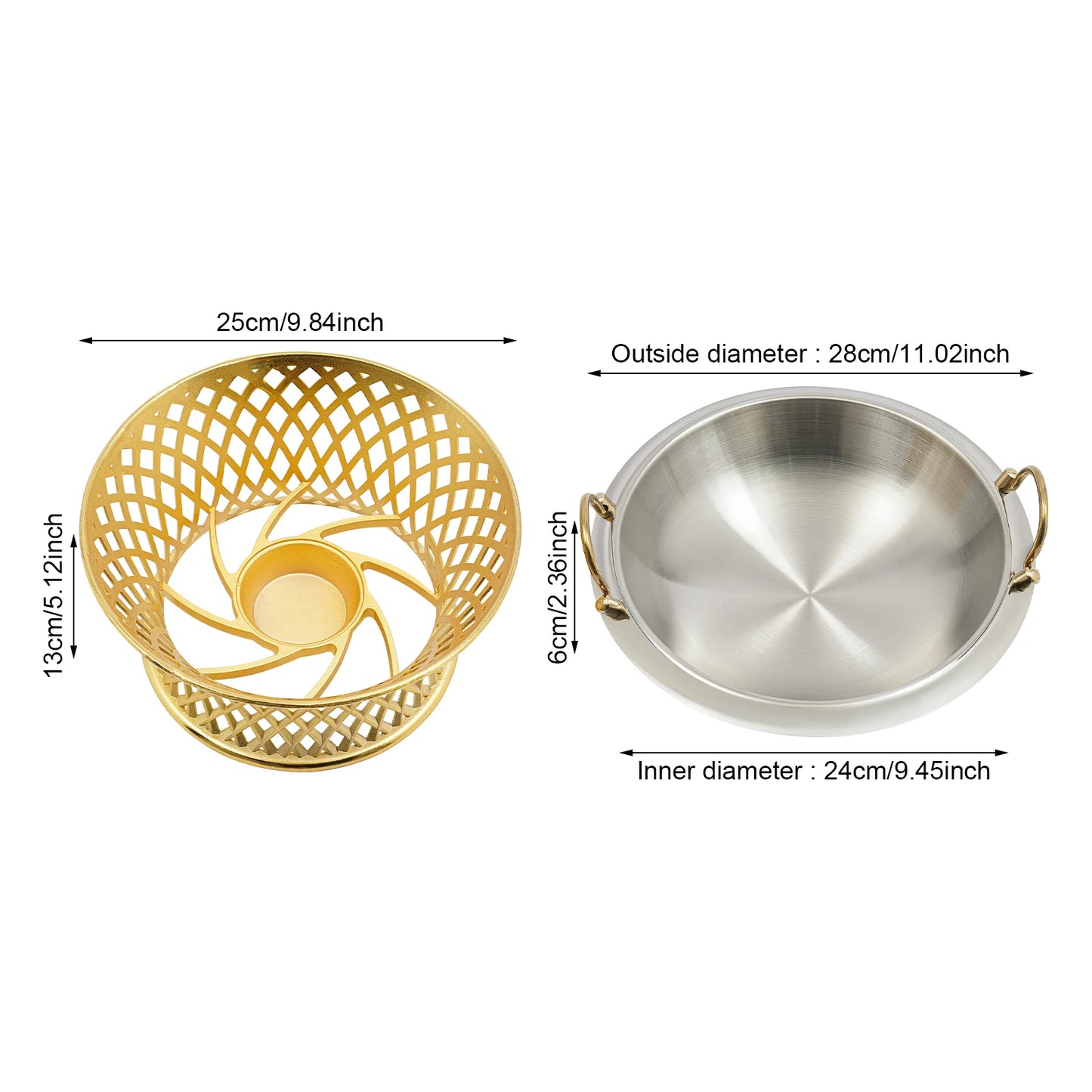 Elegant Round Buffet Chafing Dish