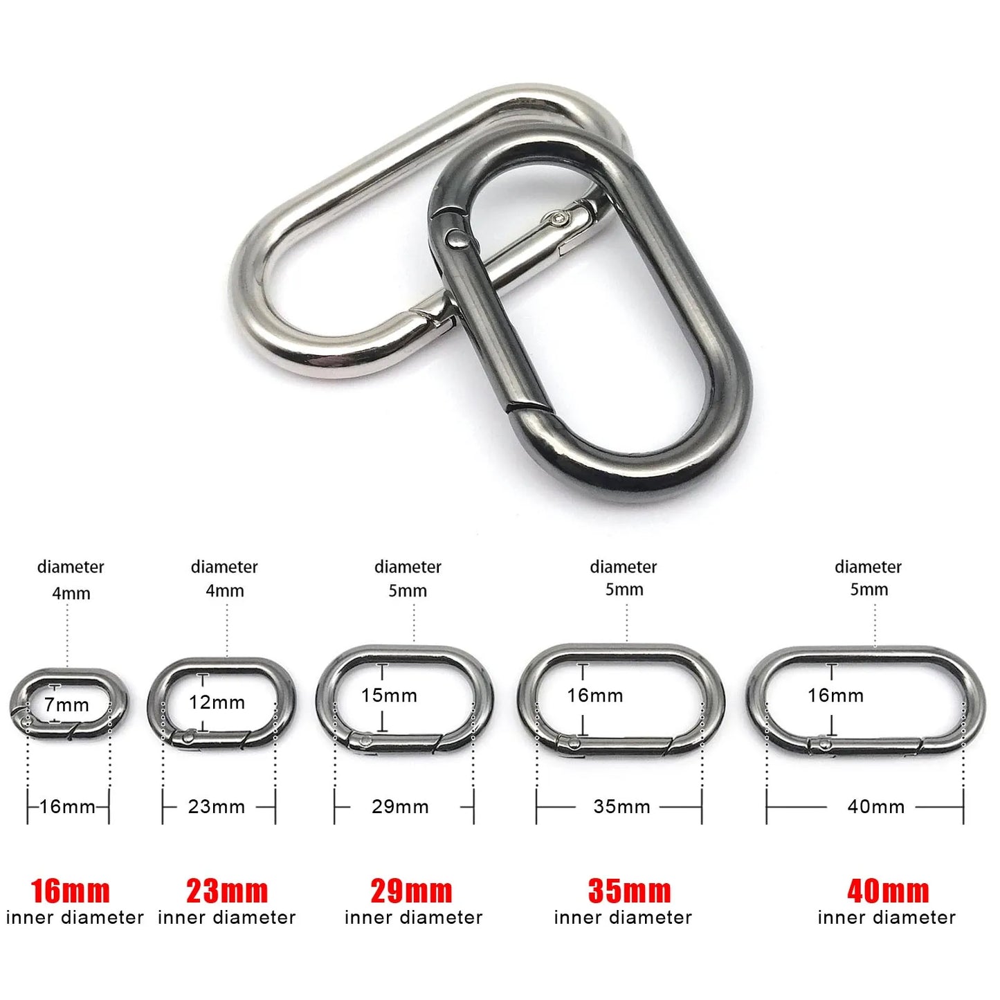 HookUpCo. Openable Leather Bag Clip Keyring - HookUpCo.