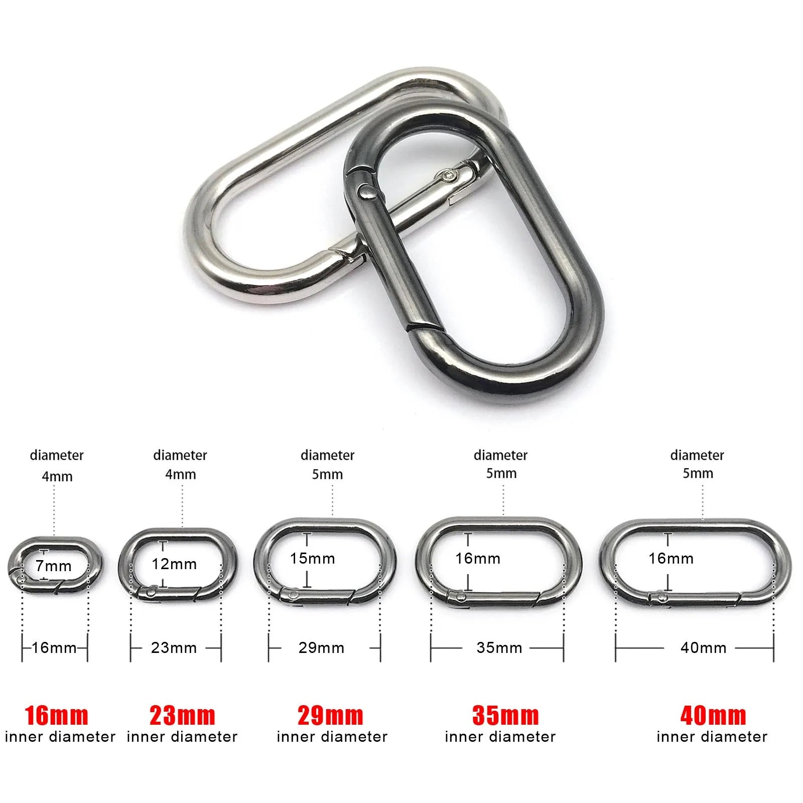 HookUpCo. Openable Leather Bag Clip Keyring - HookUpCo.