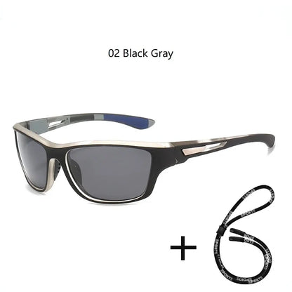 Men's Polarized Fishing Outdoor Sunglasses with Chain