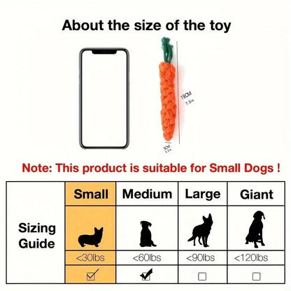 HookUpCo. Carrot Knot Toy for Dogs and Cats
