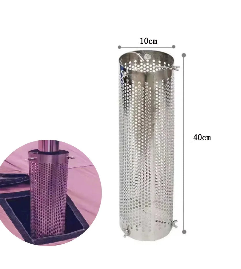 HookUpCo. Steel Chimney Pipe for Wood Stoves