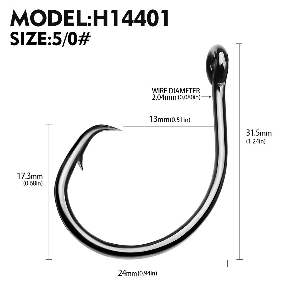 HookUpCo. High Carbon Steel Catfish Hooks 10pcs - HookUpCo.