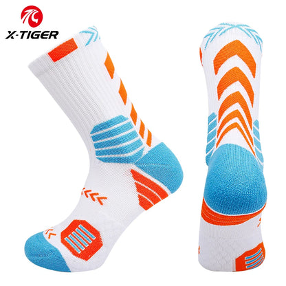 HookUpCo. Breathable Cotton Cycling Socks for All Sports