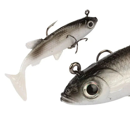 HookUpCo. 5-Piece Soft Fishing Lure Set