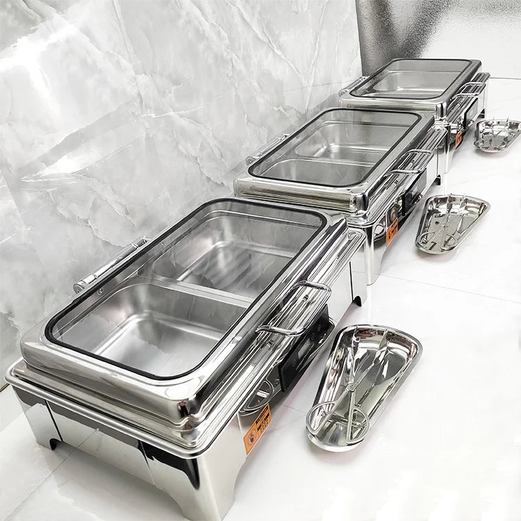 HookUpCo. Stainless Steel Buffet Warmers