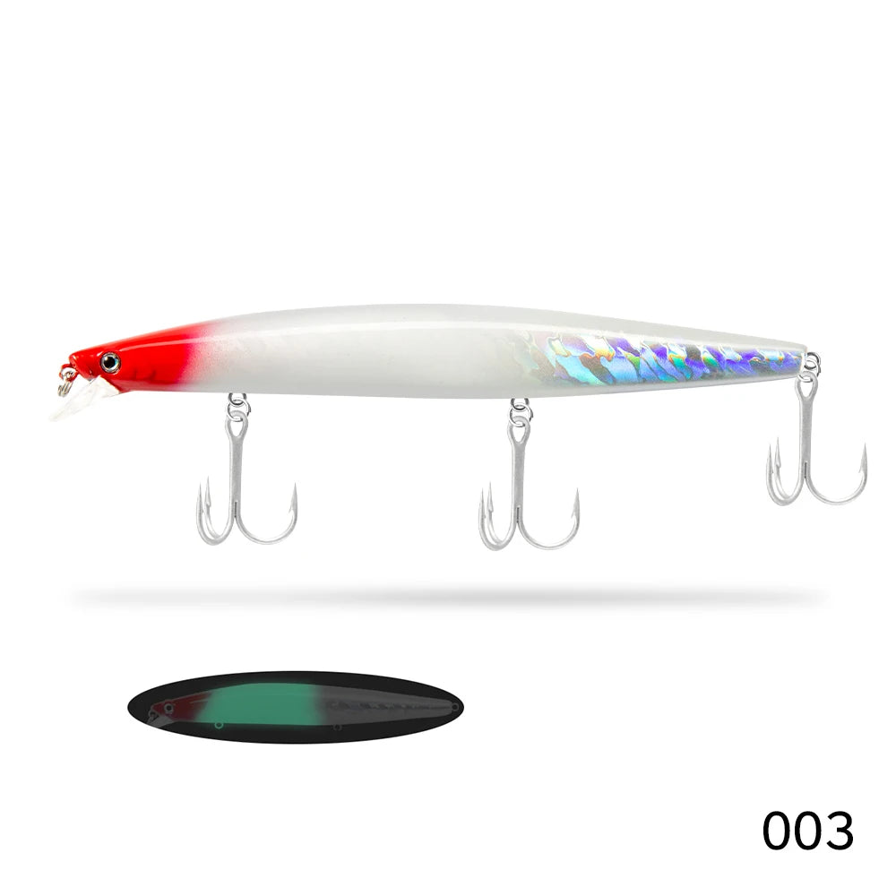 HookUpCo. Luminous Assassin Minnow Fishing Lure - HookUpCo.