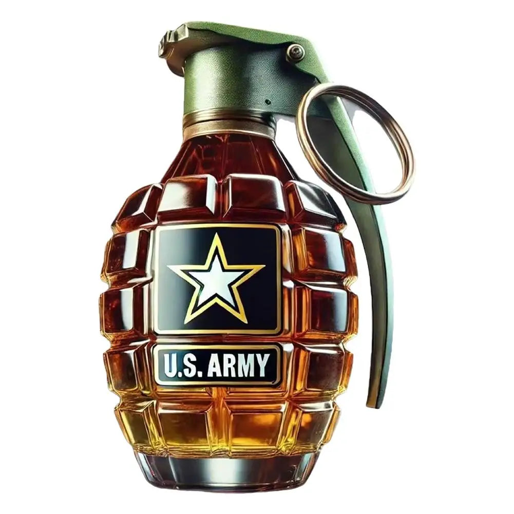 Engraved Military Hand Whiskey Bottle Gift