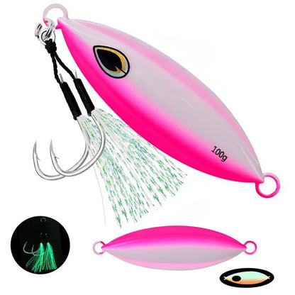 40g to 100g Metal Fishing Lures for Saltwater Jigging