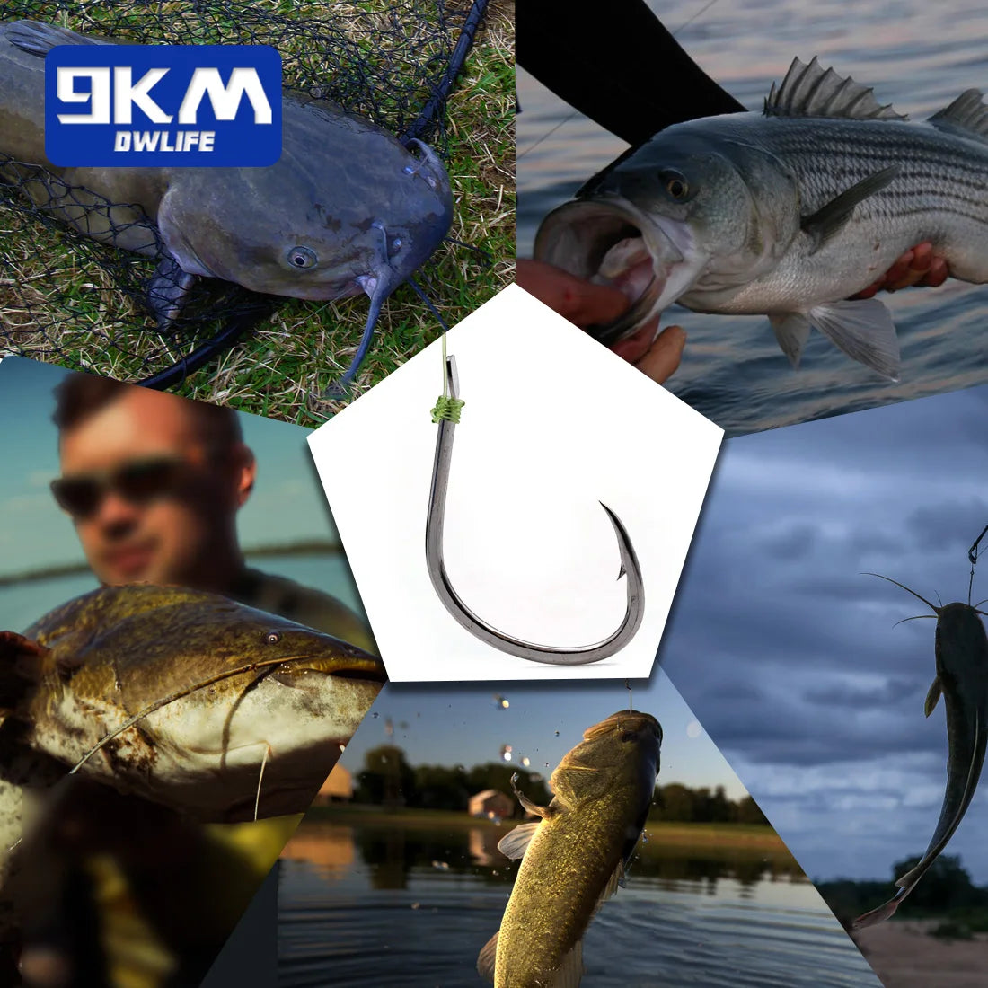 HookUpCo. Saltwater Fishing Hooks - 25-100 Pcs - HookUpCo.