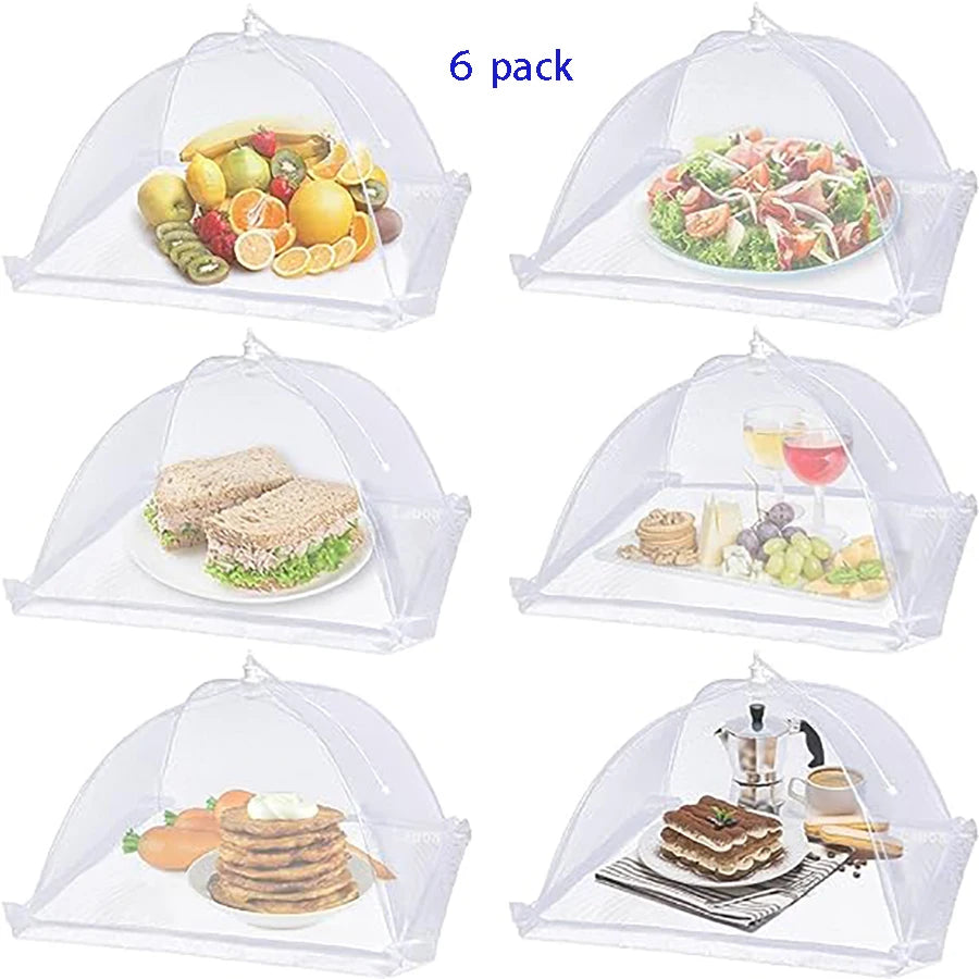 Large Mesh Food Cover Set - 6 Pcs