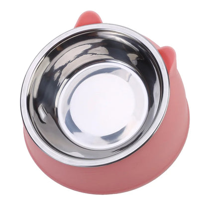 Creative Stainless Steel Pet Feeding Bowls for Cats & Dogs