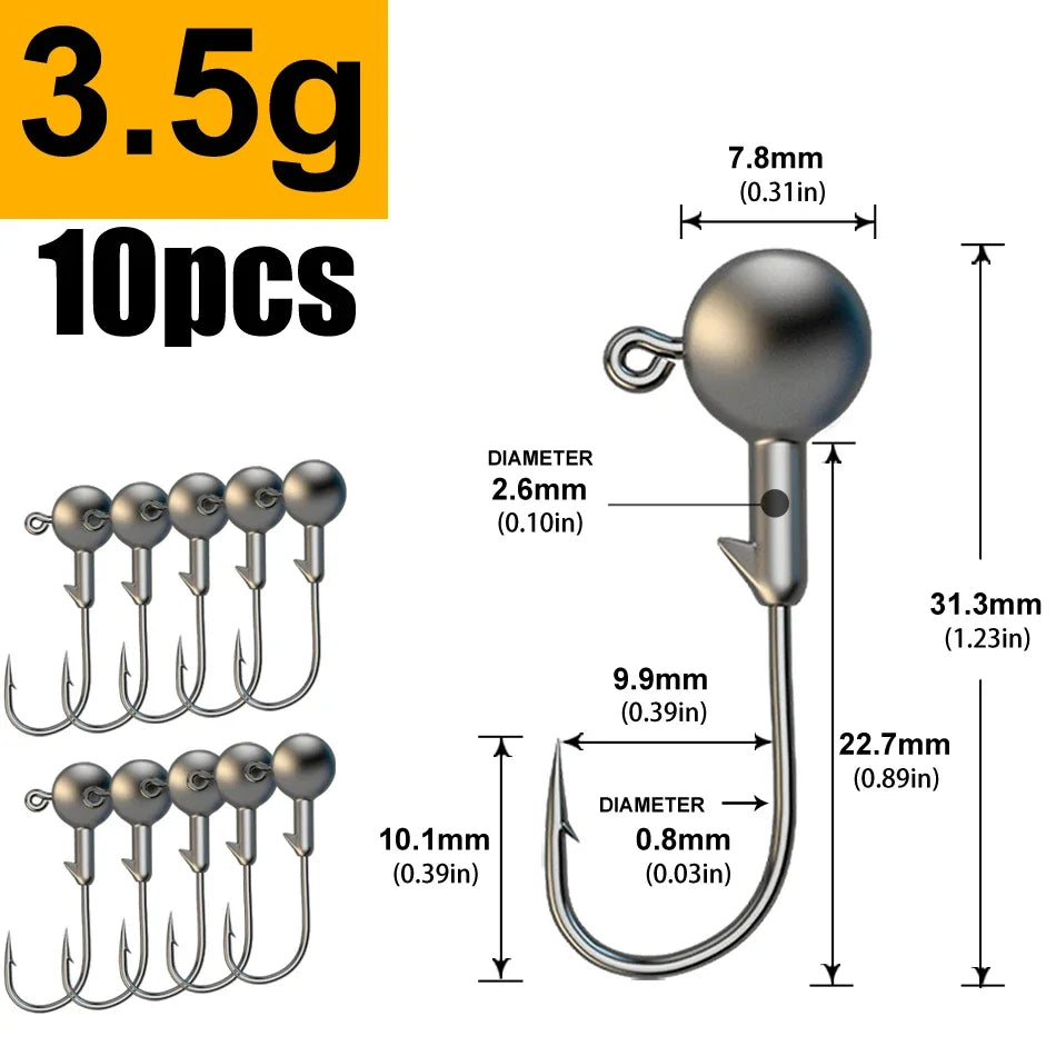 HookUpCo. Jig Head Hooks for Effective Fishing - HookUpCo.