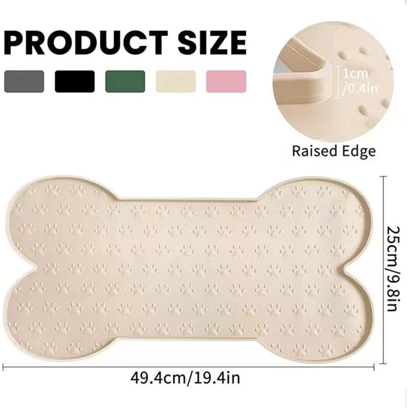 HookUpCo. Silicone Dog Feeding Mat, Easy Clean