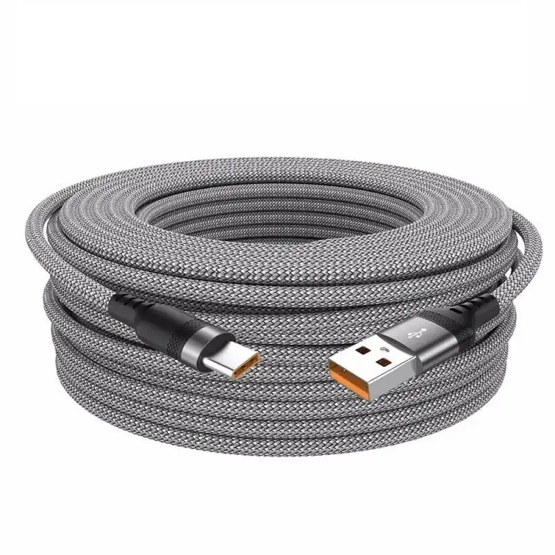 HookUpCo. 5A Fast Charging Type-C USB Cable, 3 to 8 Meters