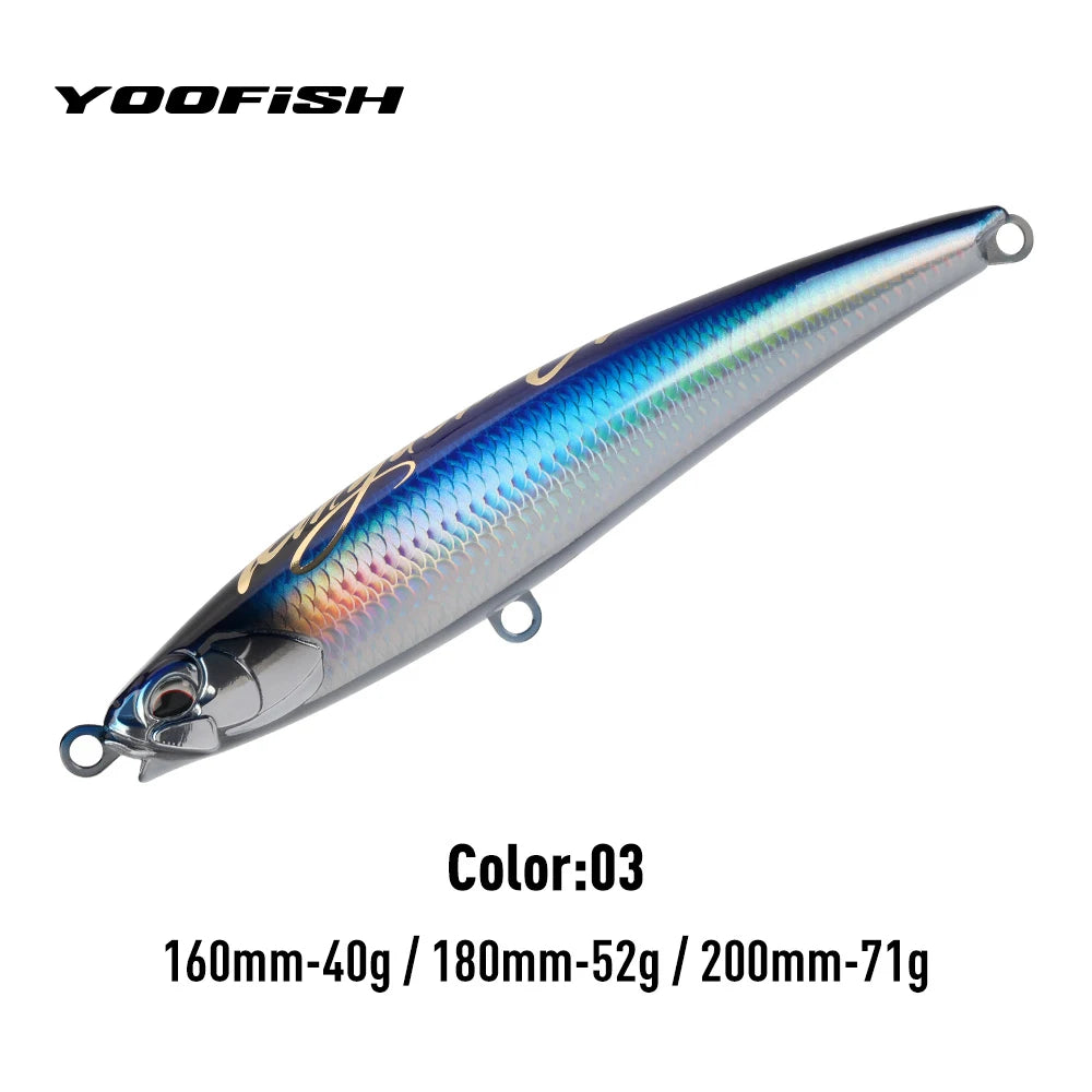 HookUpCo. GT Floating Pencil Fishing Lures 160mm - HookUpCo.
