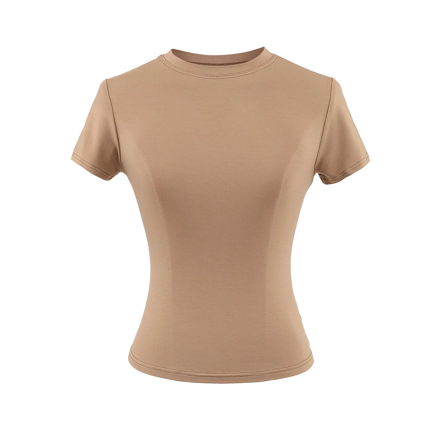 Stylish Slim Fit Casual T-Shirt for Women - Trendy Solid Color